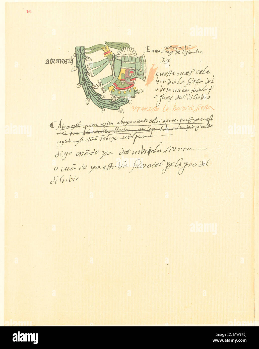 16th century pictorial aztec codex hi-res stock photography and images ...