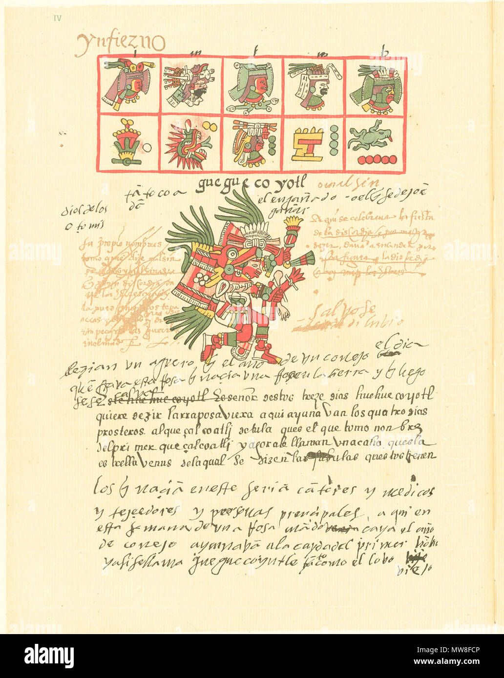 16th century pictorial aztec codex hi-res stock photography and images ...