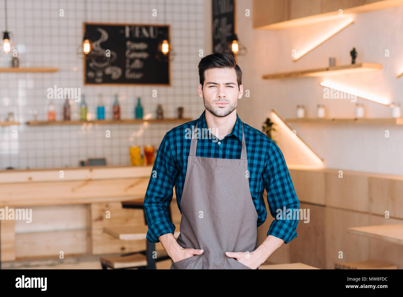Work apron with pockets hi-res stock photography and images - Alamy