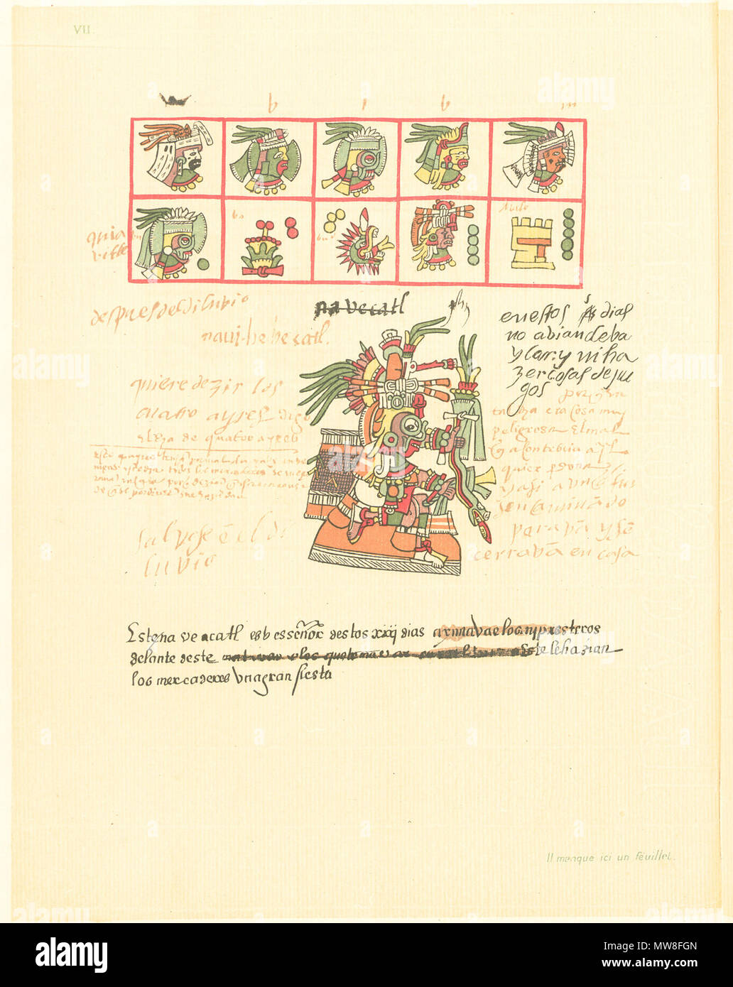 16th century pictorial aztec codex hi-res stock photography and images ...