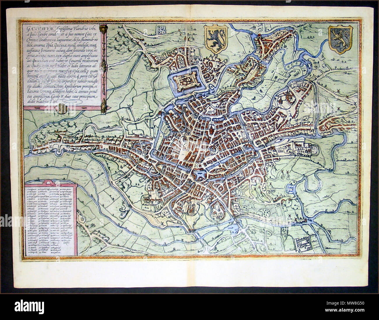 . English BraunHogenberg map of Ghent . 4 May 2012. Braun and