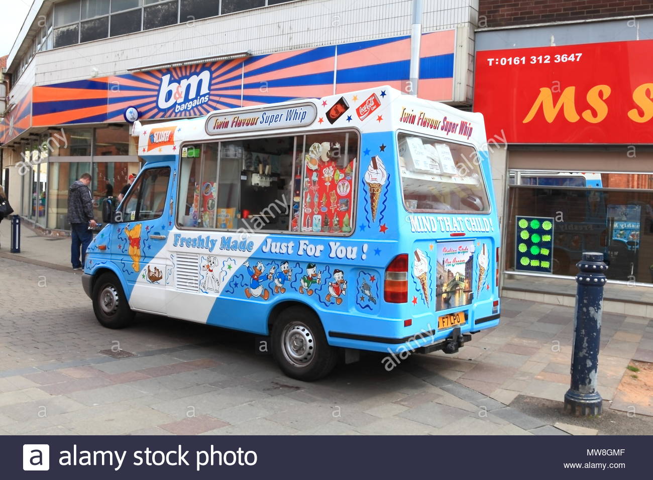 blue ice cream van