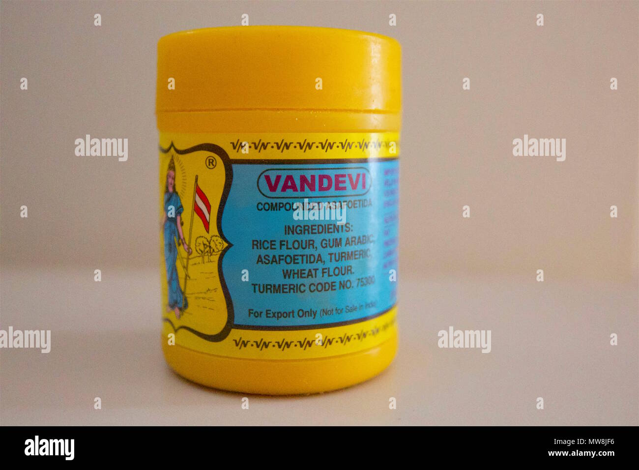 Vandevi Hing or Compounded Asafoetida, which is a pungent spice used in Indian cooking Stock Photo