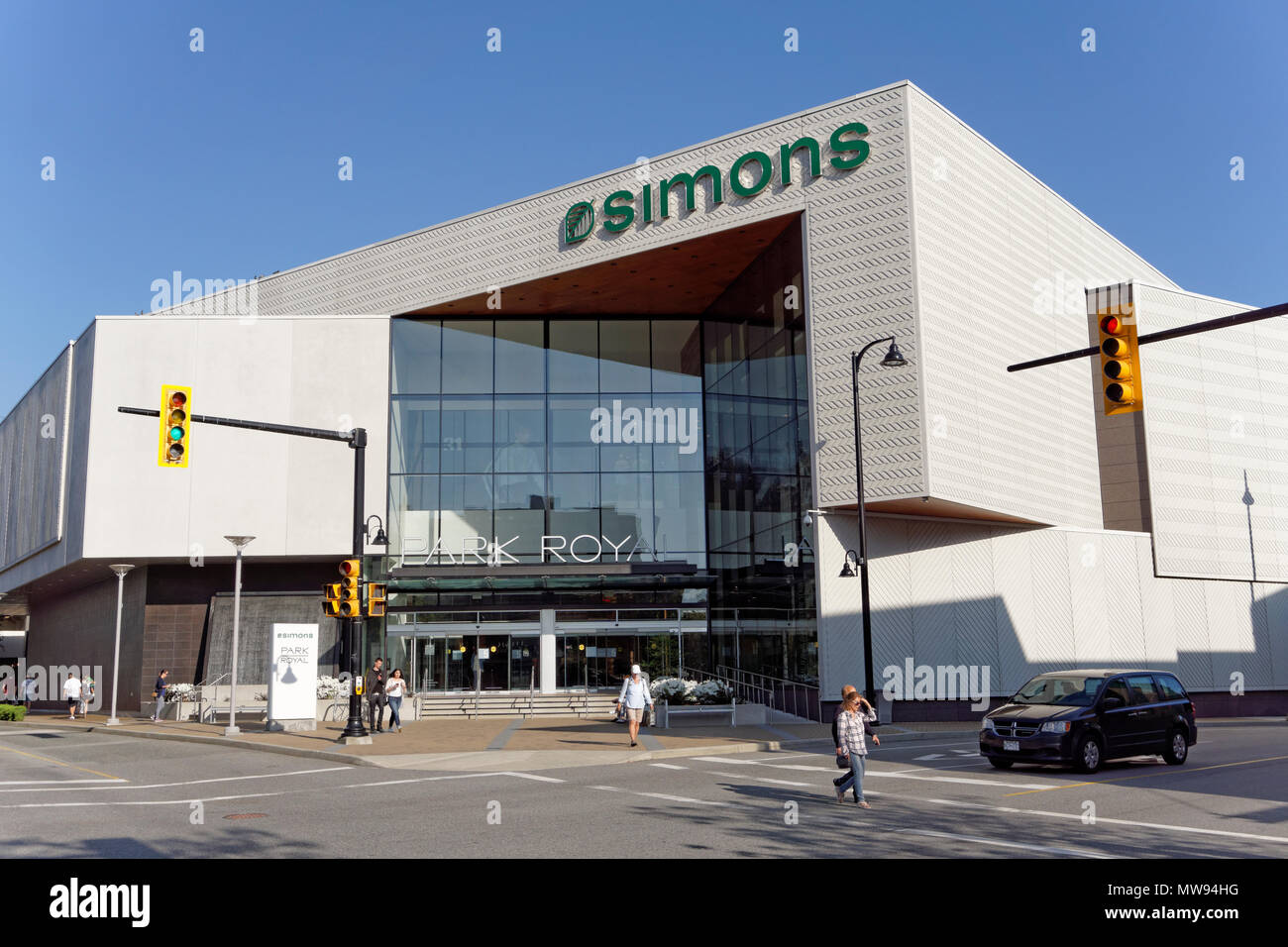 Simons clothing and home decor store in the Park Royal Shopping Centre, West Vancouver, British Columbia, Canada Stock Photo