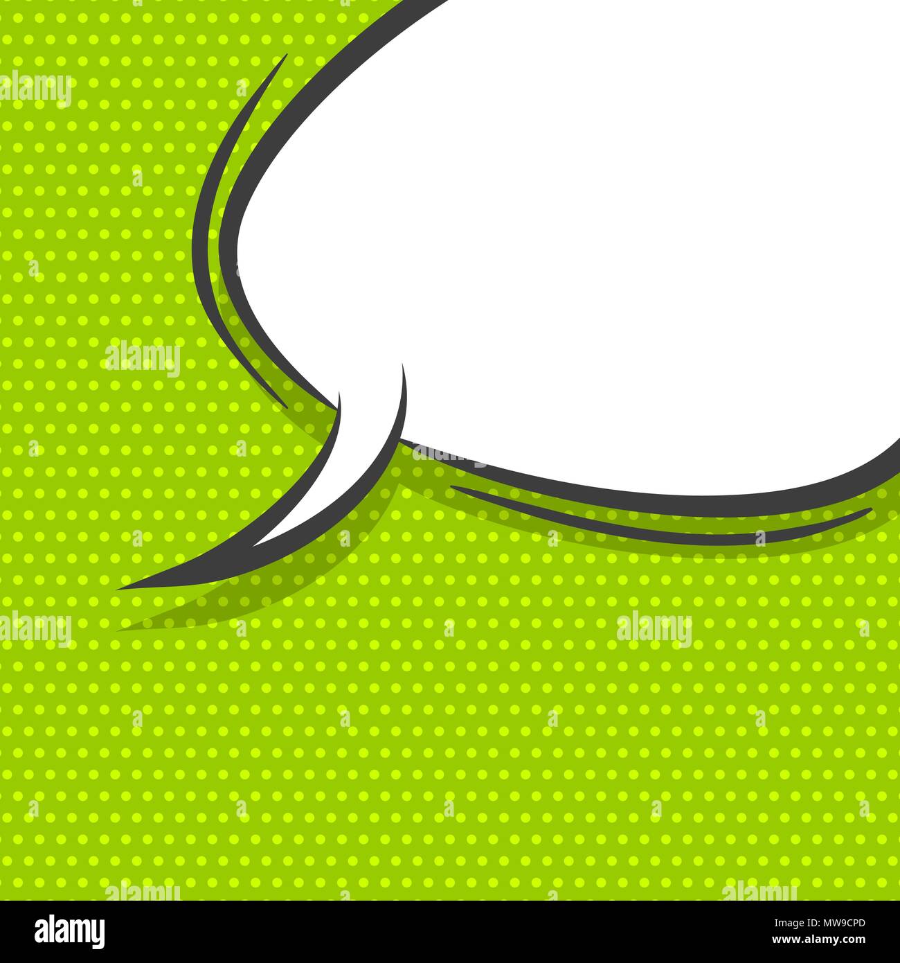 White dialog empty cloud for comic text. Colored announced speech ...