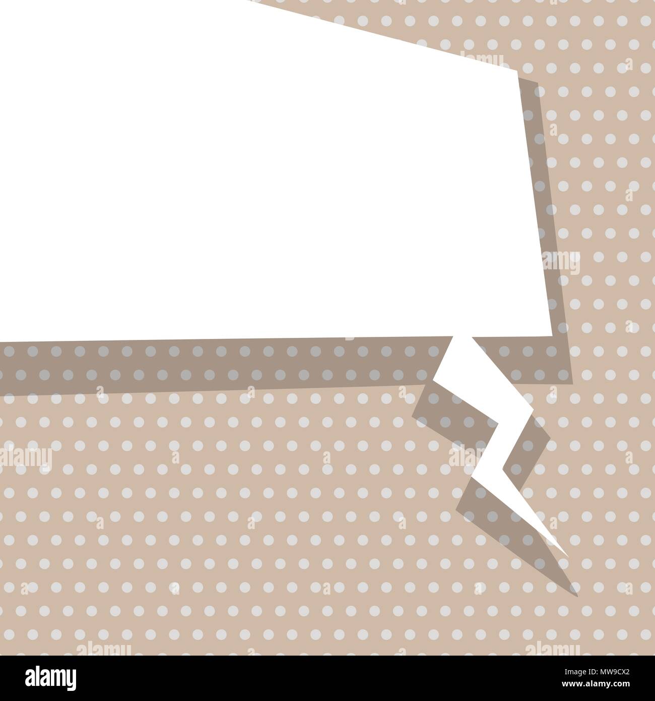 White dialog empty cloud for comic text. Colored announced speech ...