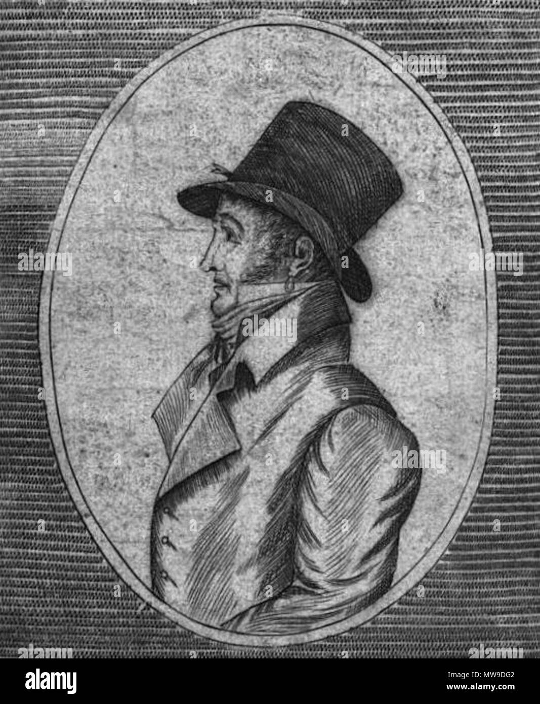 . 'Mathurin Bruneau, se disant Charles de Navarre. Jugé à Rouen en février 1818'. 1818. uknown artist 102 Mathurin Bruneau Stock Photo