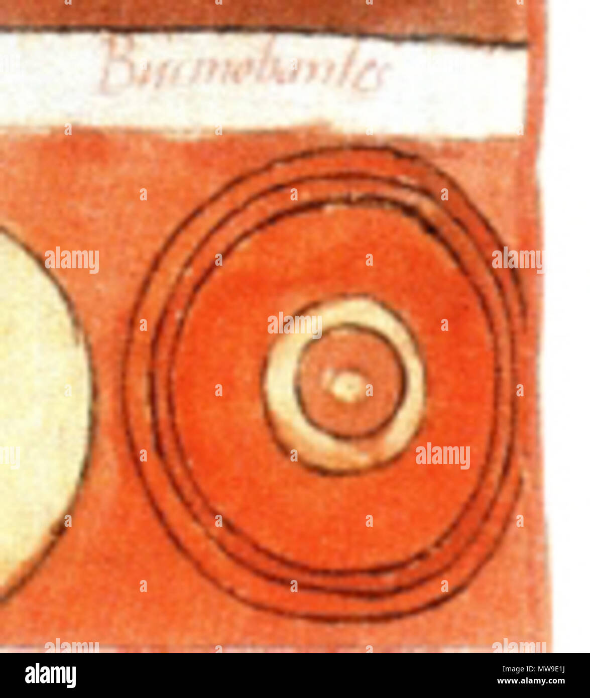 . Deutsch: Schildzeichen einer Abteilung Bucinobanten im spätrömischen Feldheer. English: Sign of the Bucinobantes on the shields of the ancient roman army. 2005. User:Bullenwächter 103 Bucinobantes Stock Photo