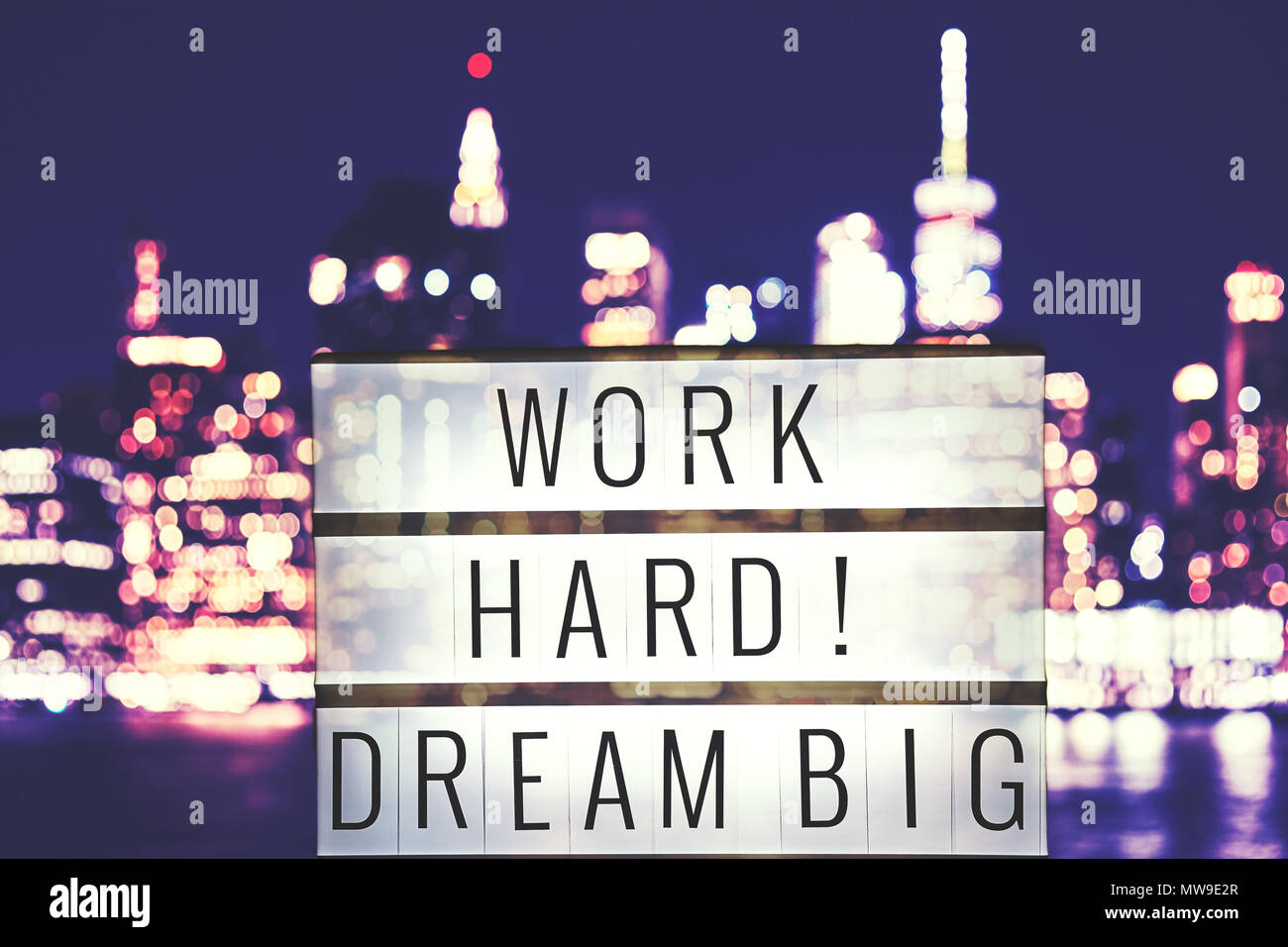 Work hard dream big hi-res stock photography and images - Alamy