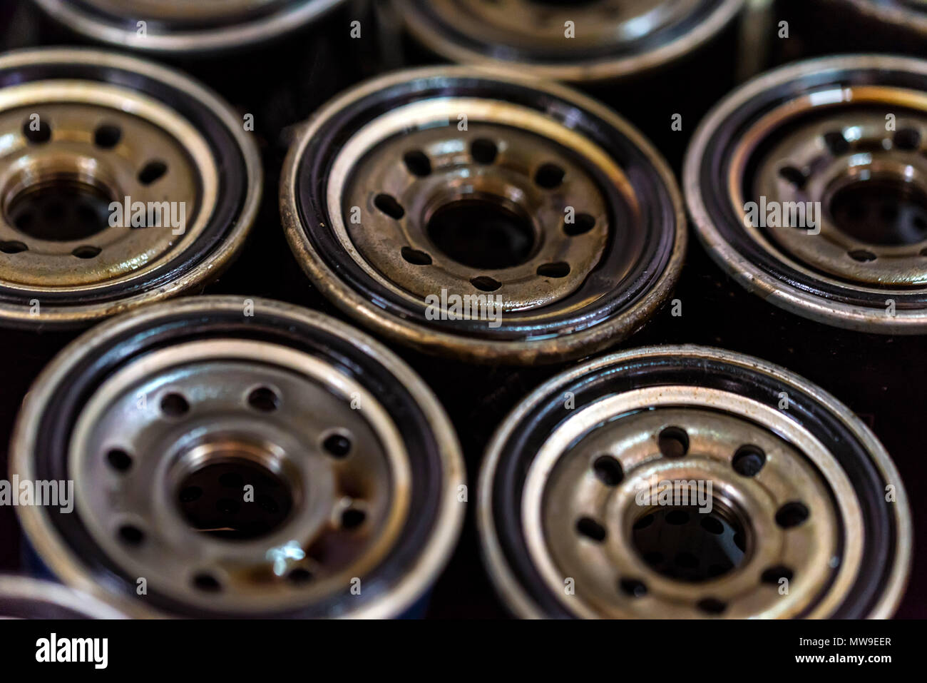 Used car transmission filters Stock Photo Alamy