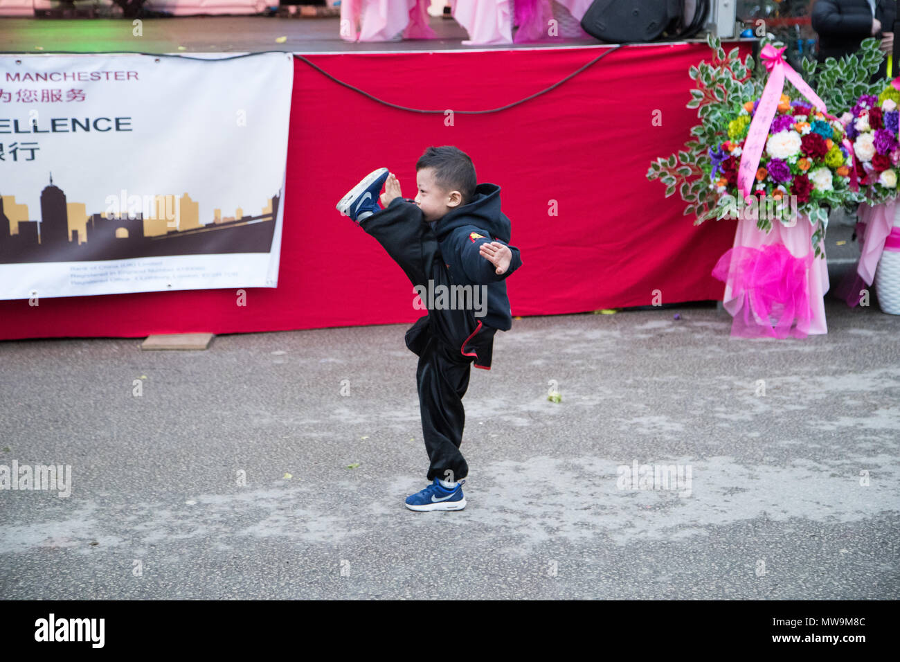 Celebrations at the Chinese New Year in Manchester, United Kingdom Stock Photo
