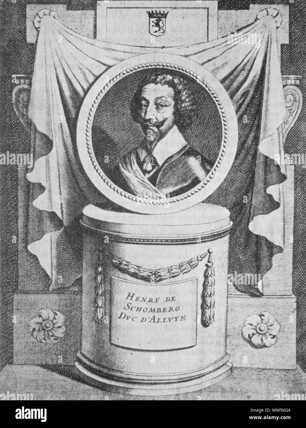 . English: Henri de Schomberg . 17th century. Anonymous 17th century 271 Henri de Schomberg Stock Photo
