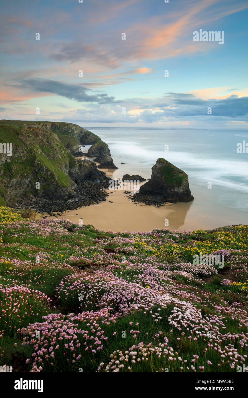 Bedruthan Steps Stock Photo