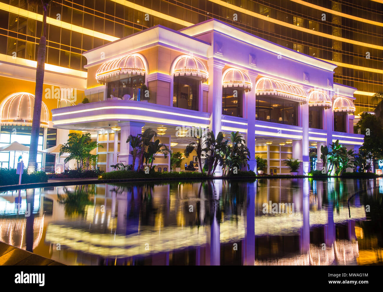 The Wynn Hotel and casino in Macau Stock Photo