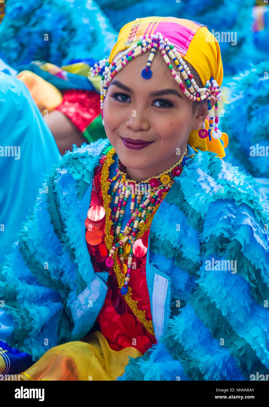 Participant in the Aliwan fiesta in Manila Philippines Stock Photo - Alamy