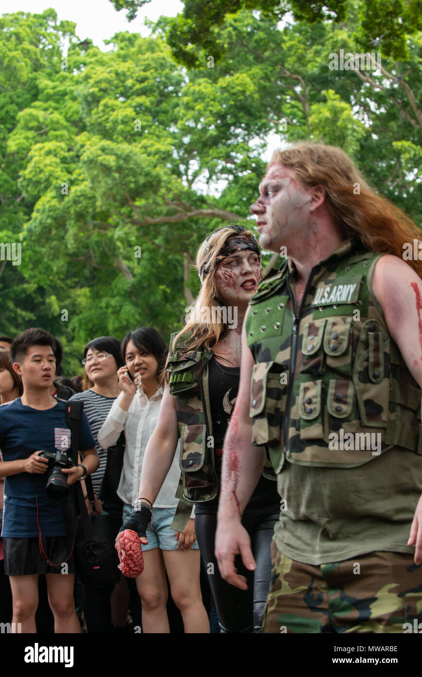 Zombie Walk Sydney Australia, 2 November 2013 Participants dressed up