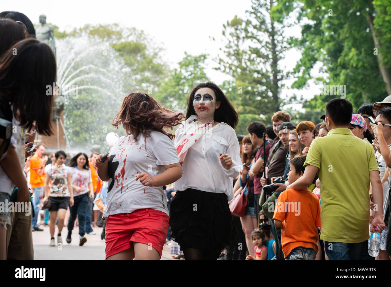 Zombie Walk Sydney Australia, 2 November 2013 Participants dressed up