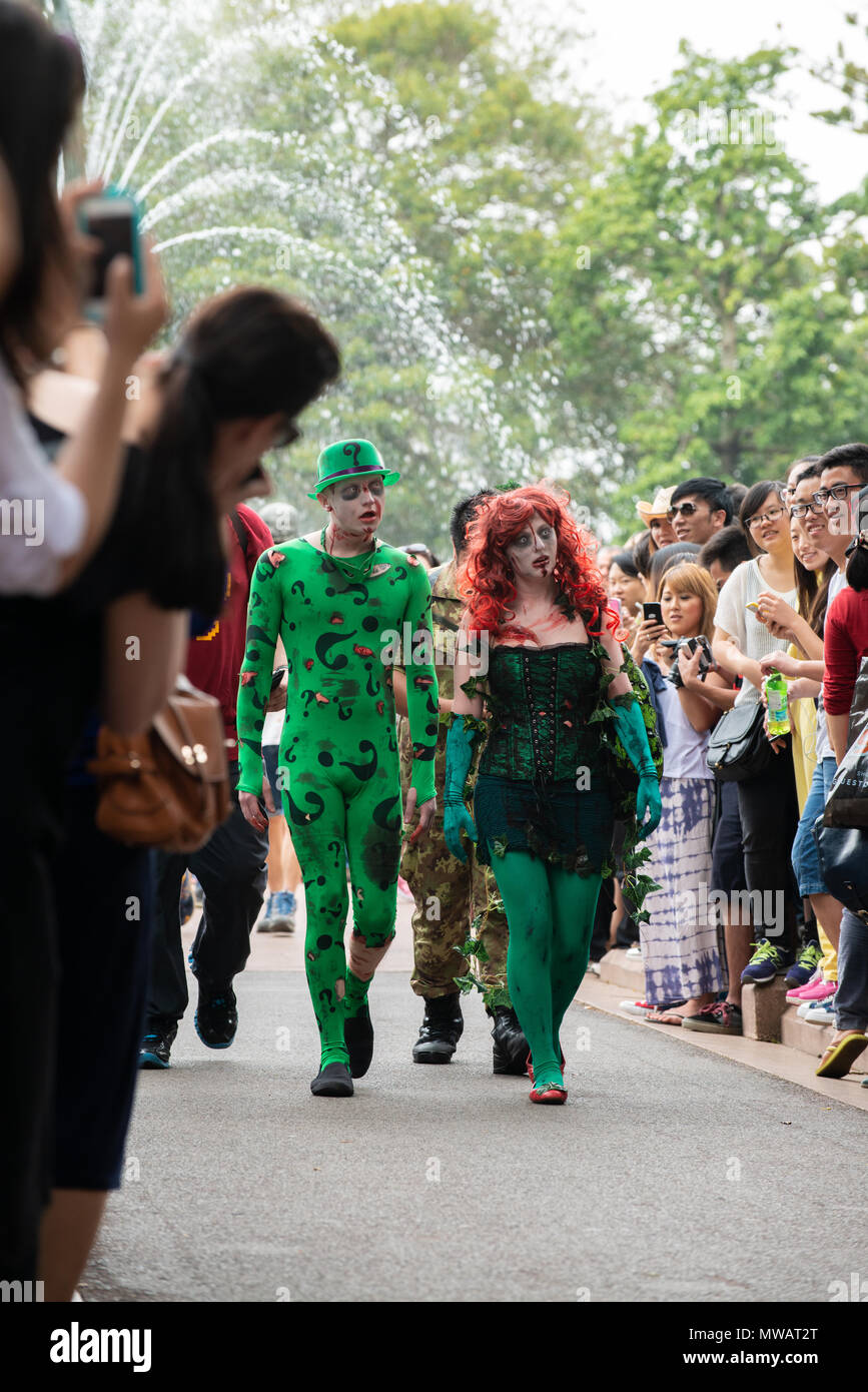 Zombie Walk Sydney Australia, 2 November 2013 Participants dressed up