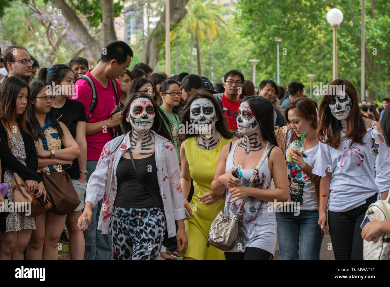 Zombie Walk Sydney Australia, 2 November 2013 Participants dressed up