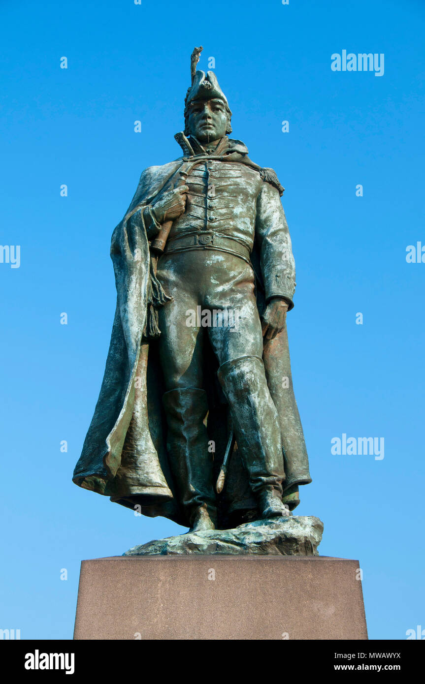 Armistead statue, Fort McHenry National Monument and Historic Shrine, Maryland Stock Photo