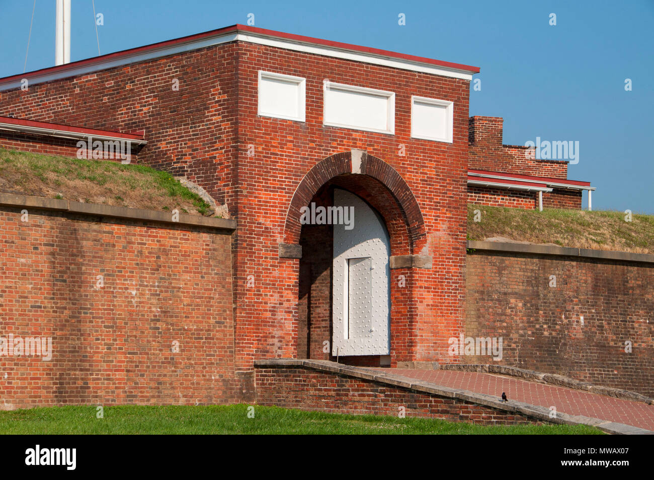 Fort sally port, Fort McHenry National Monument and Historic Shrine, Maryland Stock Photo