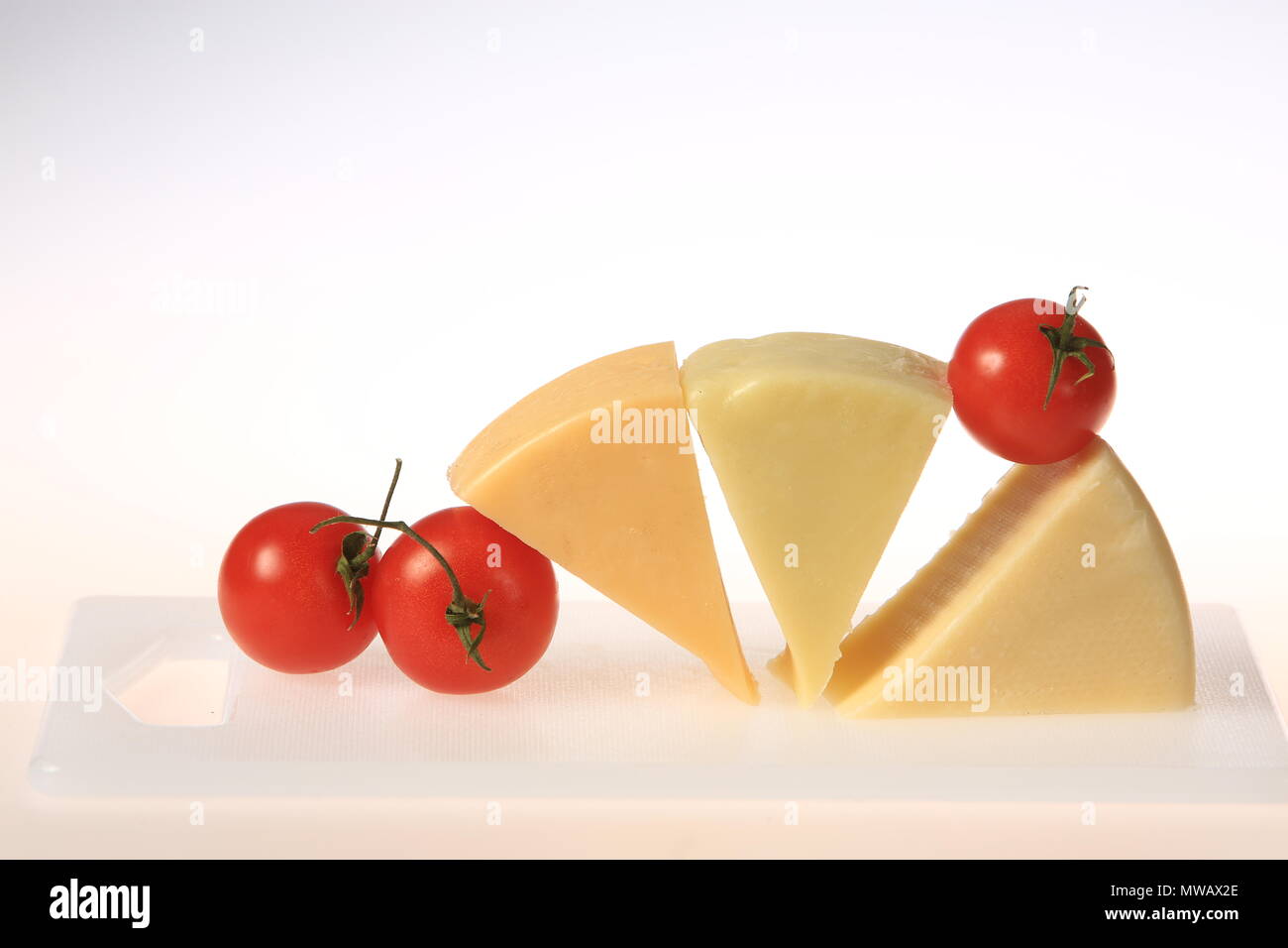 Different types of cheese slices Stock Photo Alamy