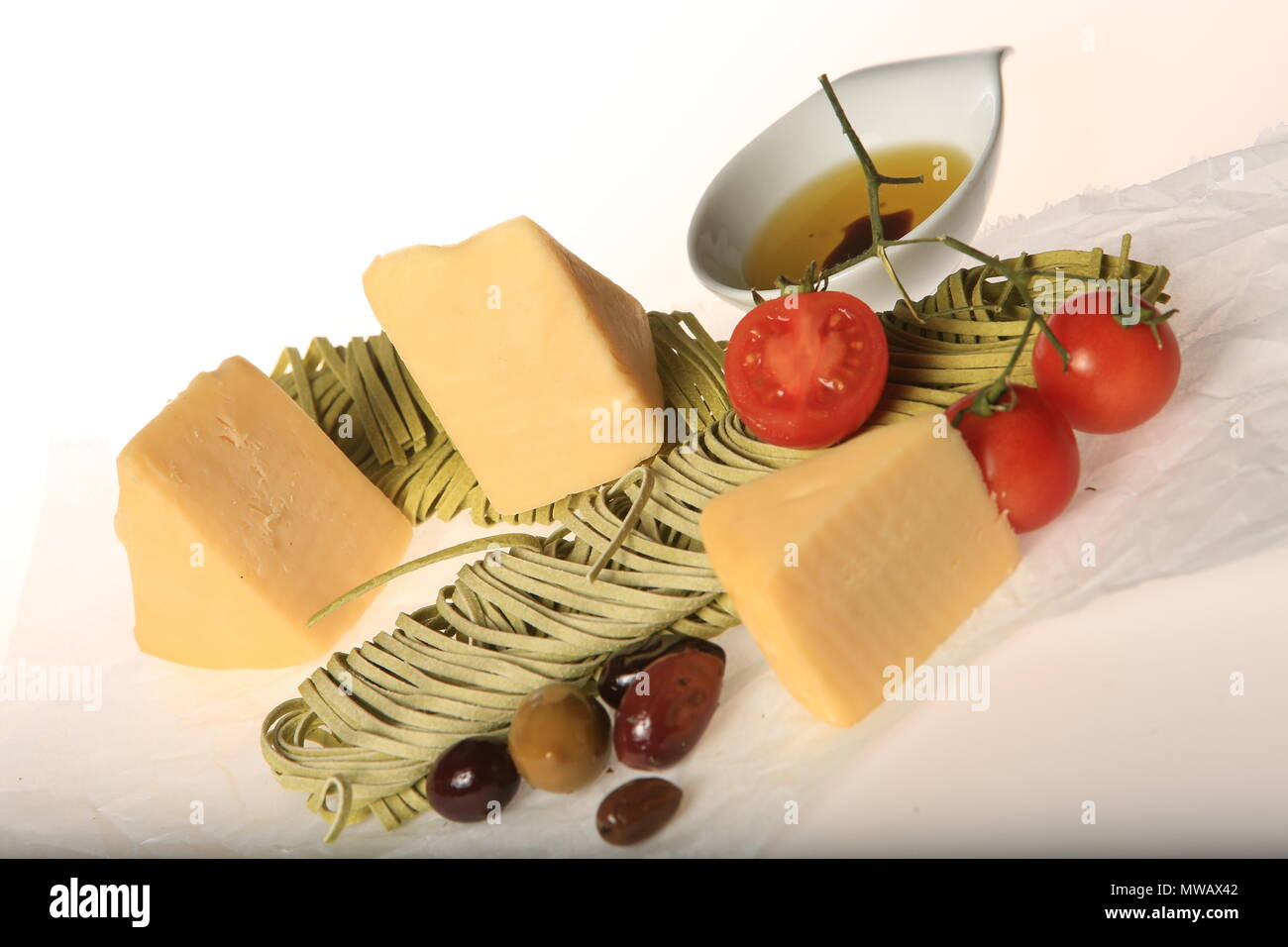 Different types of cheese slices Stock Photo Alamy