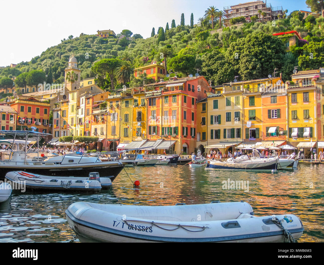 Portofino Liguria Italy Circa June 2010 Panorama Of Picturesque 