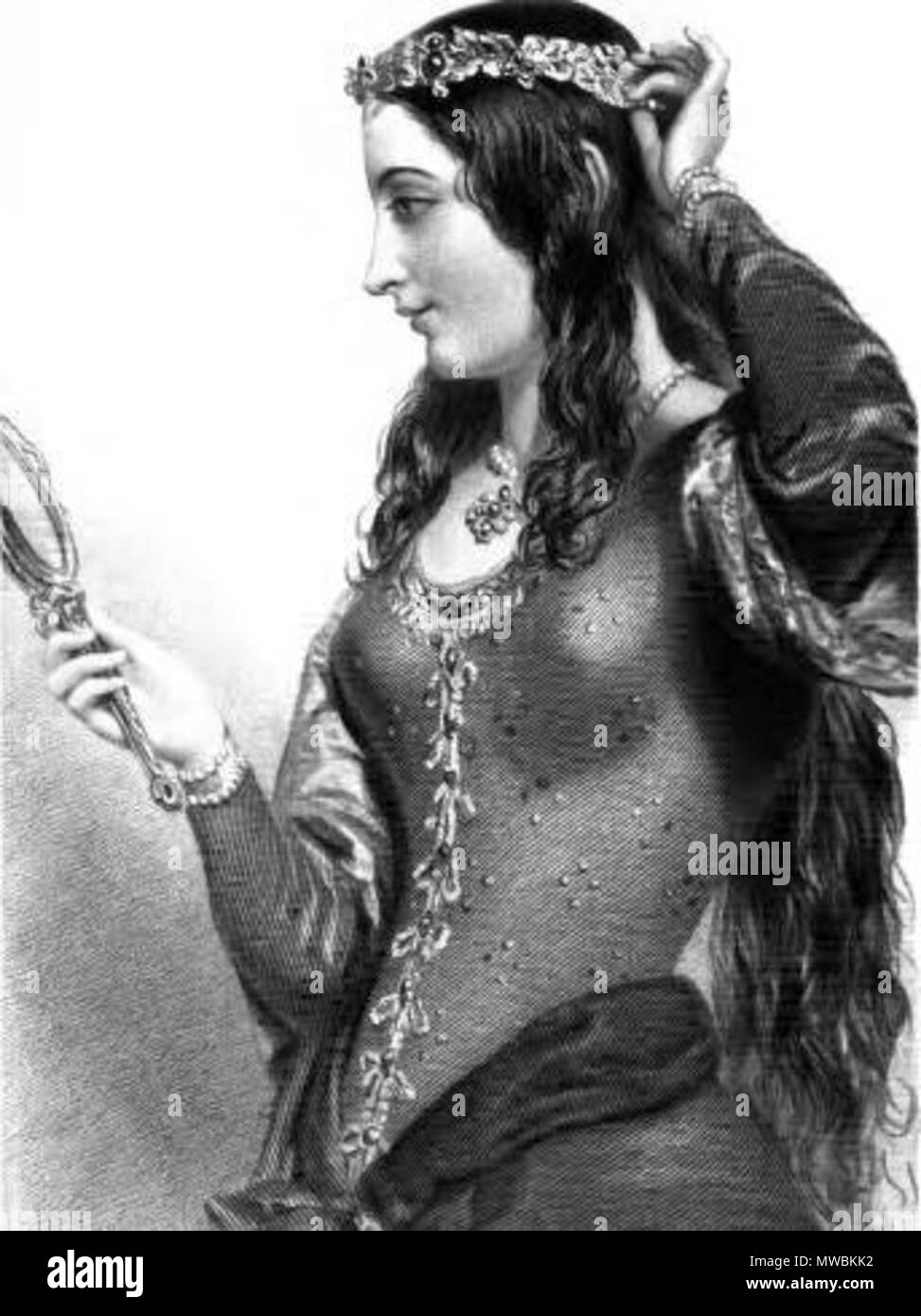 . English: Eleanor of Provence . 1851. Mary Howitt 182 Eleanor of Provence Stock Photo