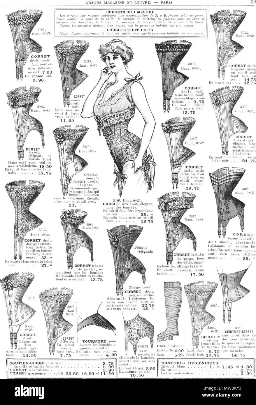 252 GrandsMagasinDuLouvreParisDHiver1903-1904 Stock Photo