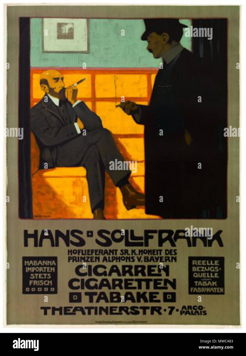 . Nederlands: Affiche: 'Hans Sollfrank'. . Fritz Rehm 266 Hans Sollfrank - Fritz Rehm Stock Photo