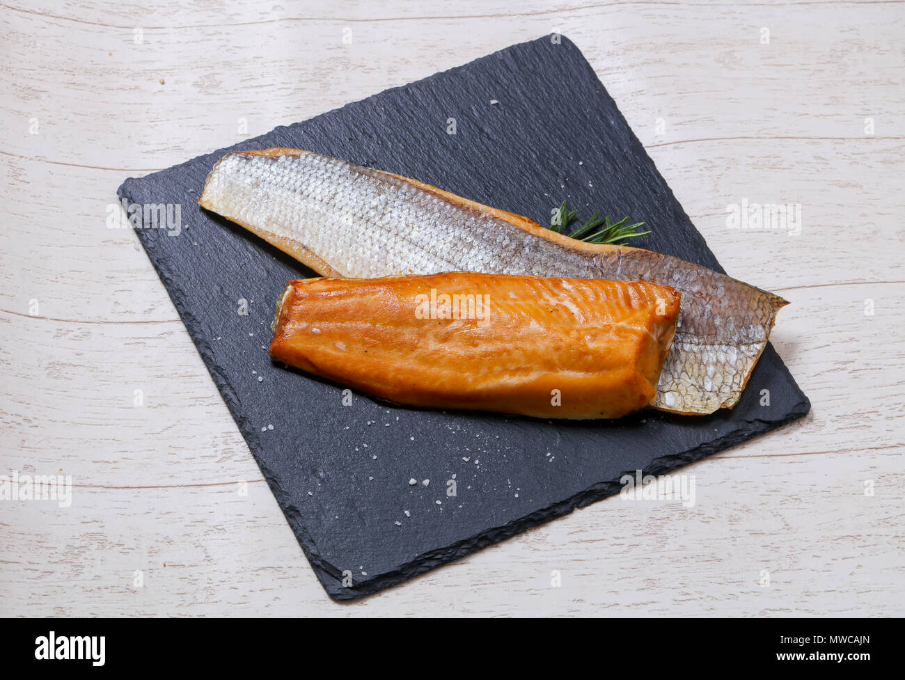Smoked salted Whitefish with spices Stock Photo Alamy