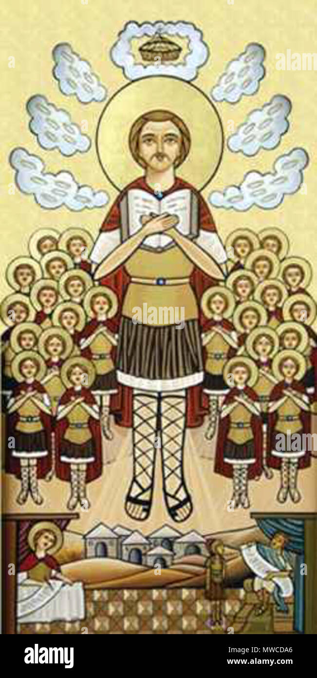 . Saint Maurice (ortodox icon) . Unknown 537 Saint Maurice Stock Photo