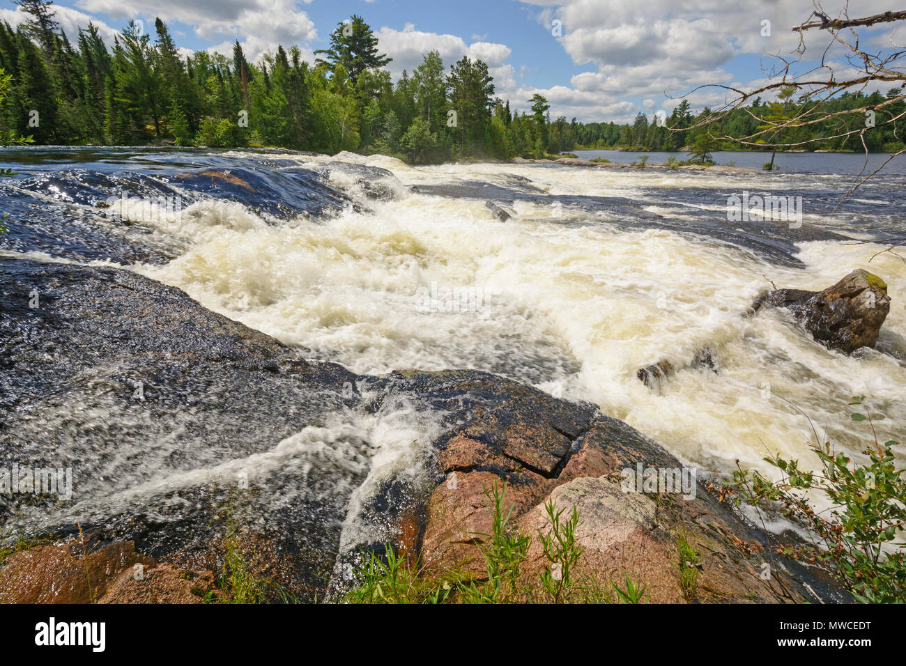 Bald Rock Falls in Quetico Provincial Park Stock Photo Alamy
