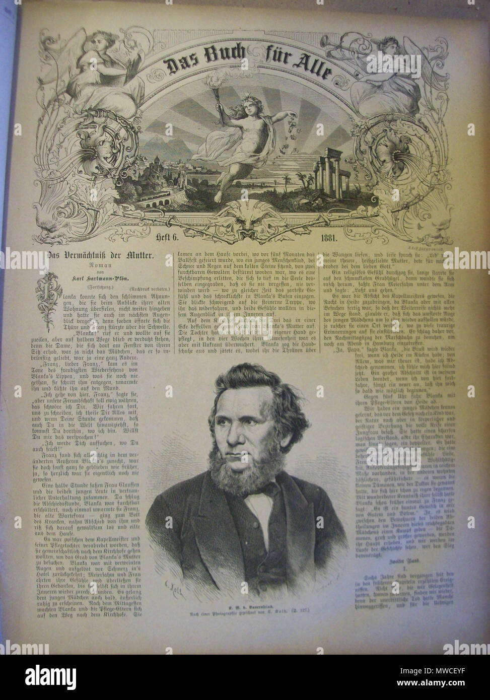 153 Das Buch für Alle 1881 Heft 6 Stock Photo