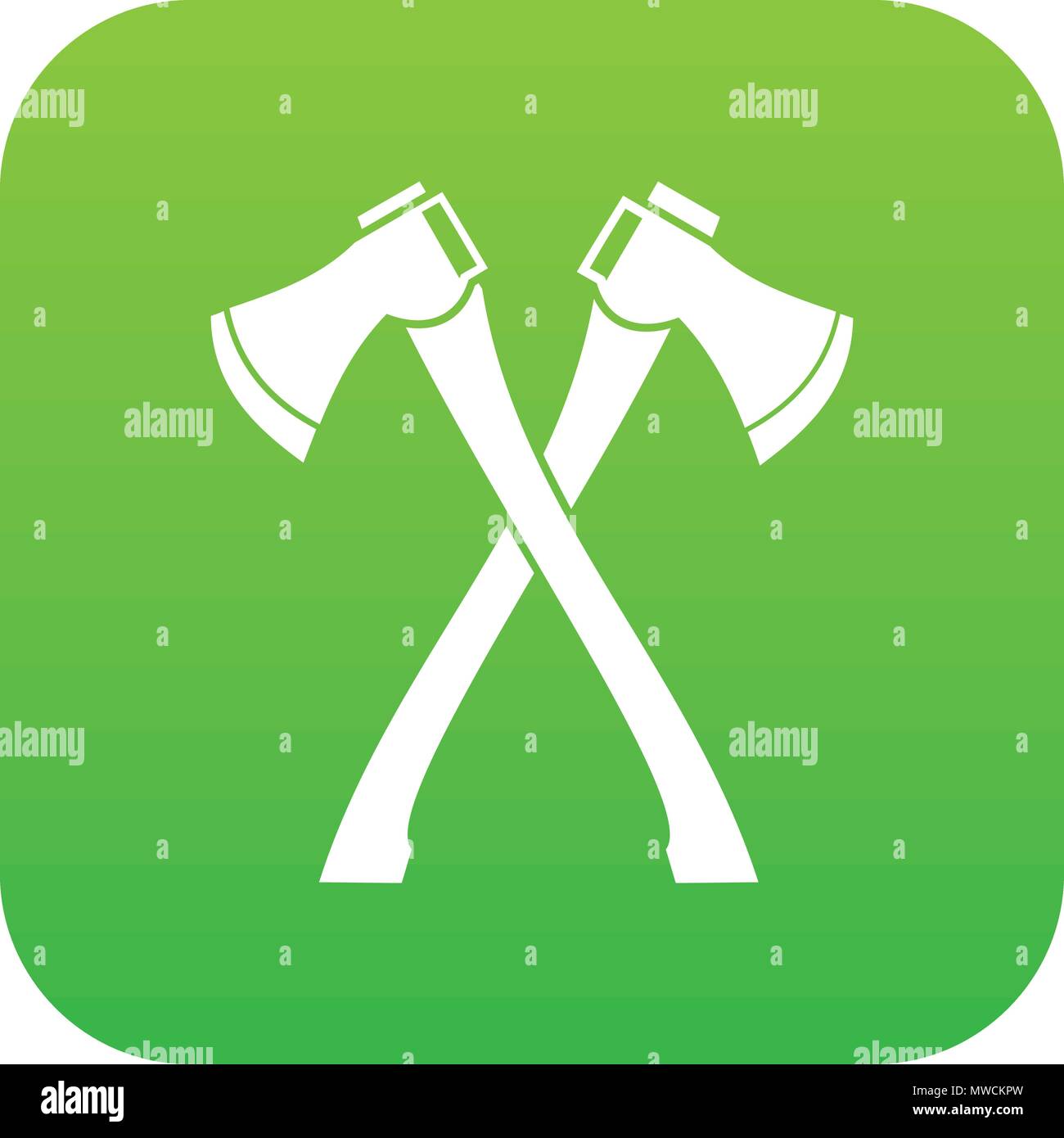 Two crossed axes icon digital green Stock Vector Image & Art - Alamy