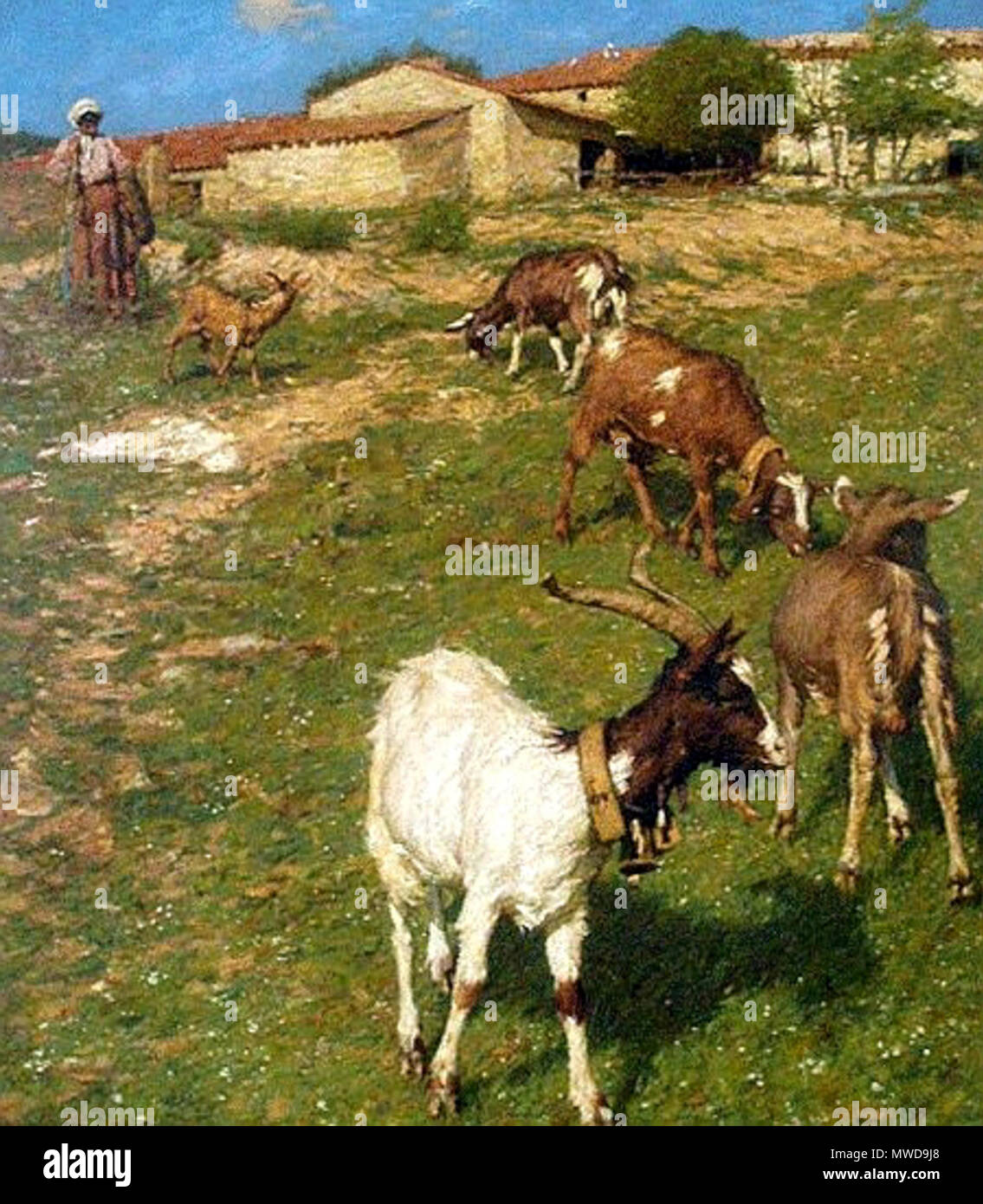 . Provencal Farm . Unknown date.    Henry Herbert La Thangue  (1859–1929)     Alternative names Henry Herbert LaThangue; Henry La Thangue; Henry Herbert la Thangue; Henry Herbert Lathangue; La Thangue  Description English painter Realist painter and associated with the Newlyn School  Date of birth/death 19 September 1859 21 December 1929  Location of birth/death London London  Work location Bretagne, London, Category:Norfolk  Authority control  : Q1606851 VIAF: 25469415 ISNI: 0000 0000 6681 1384 ULAN: 500004645 LCCN: n89654016 WGA: LA THANGUE, Henry Herbert WorldCat 273 Henry Herbert La Thangu Stock Photo