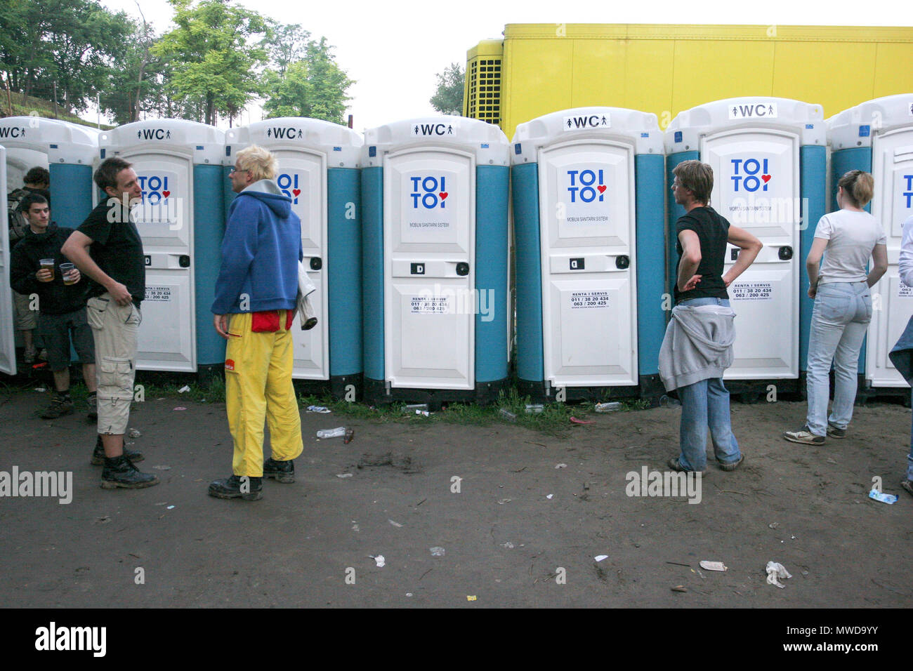Festival queue toilets hires stock photography and images Alamy