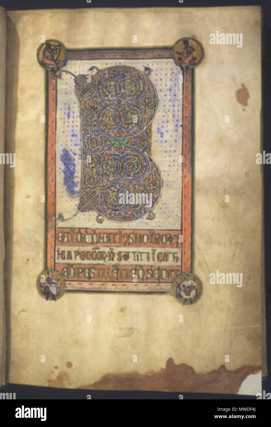 . English A photograph of the Iona Psalter. The image is not credited