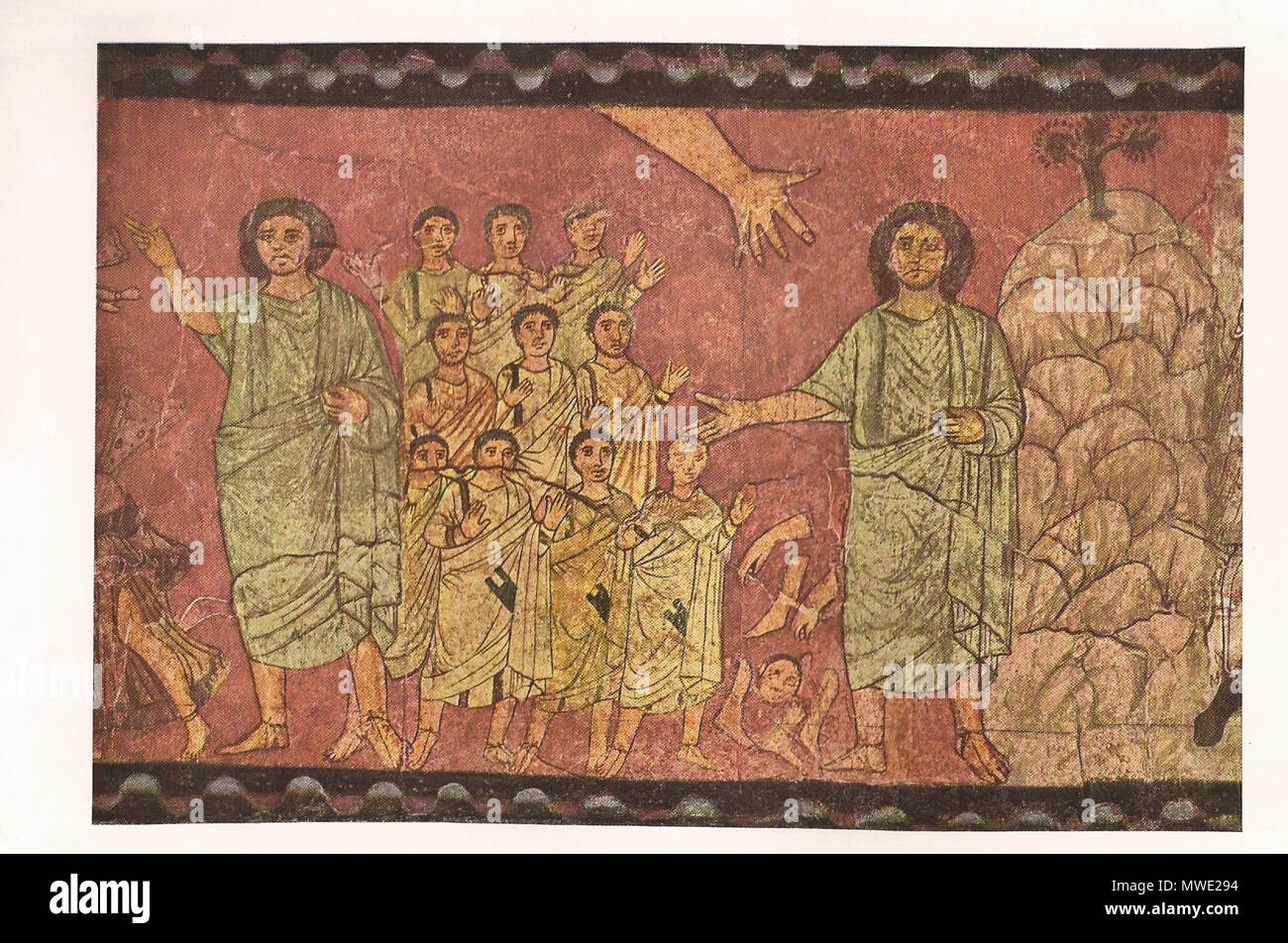. English Dura Europos synagogue wall painting. עברית חזון יחזקאל