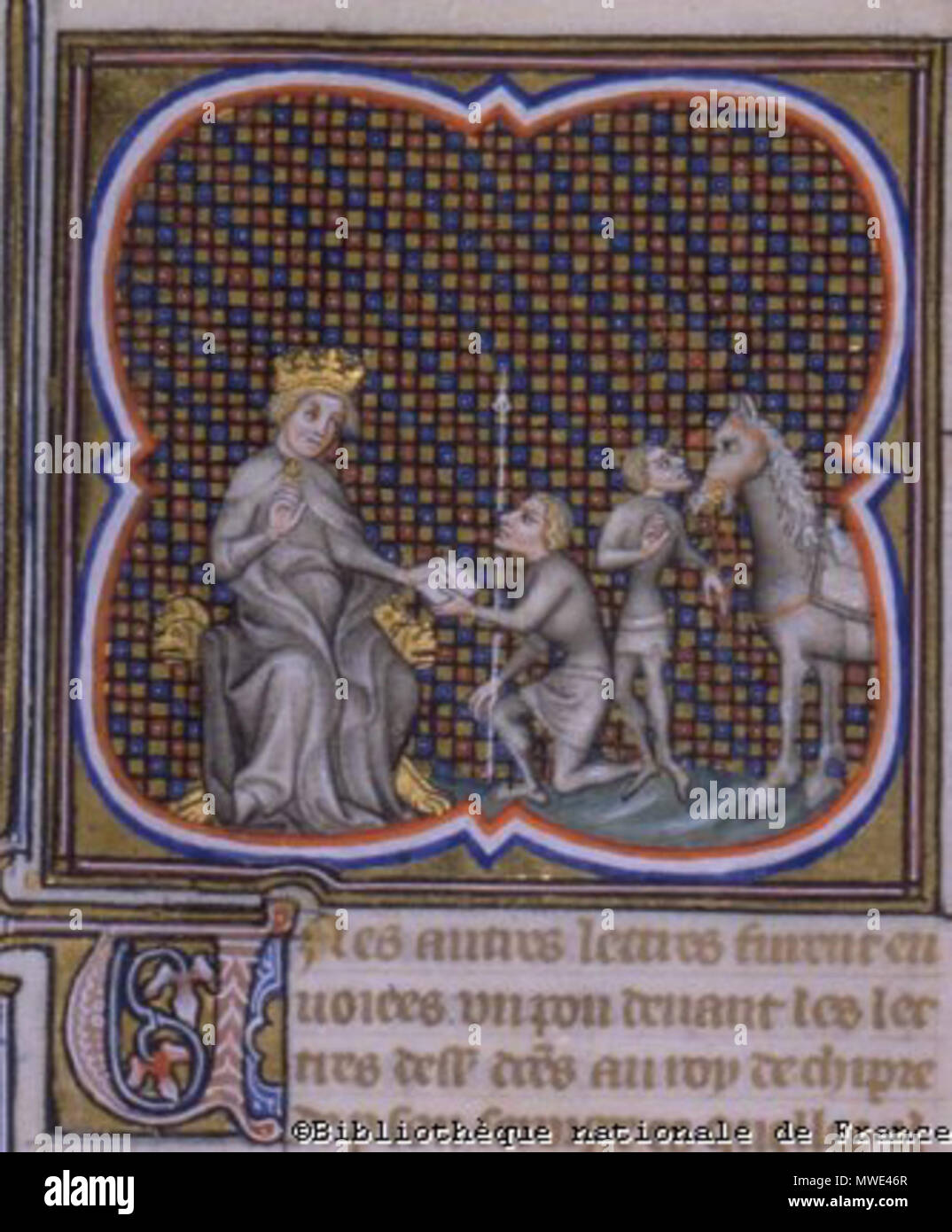 271 Henri Ier, roi de Chypre, reçoit un messager Stock Photo Alamy