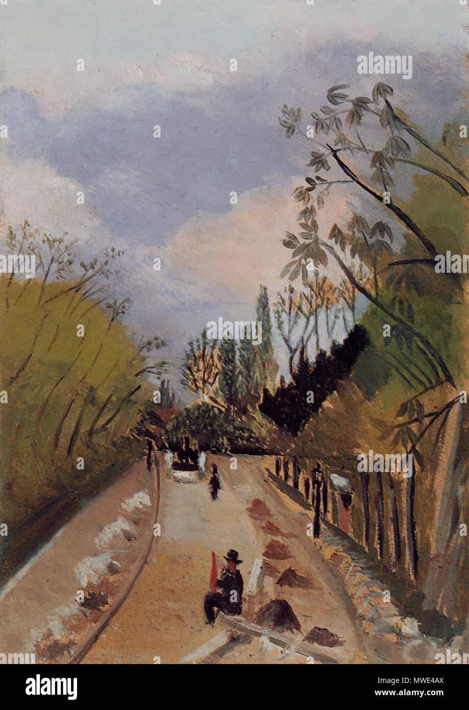 . Avenue de l'Observatoire  . 1906  271 Henri Rousseau - Avenue de l'Observatoire Stock Photo