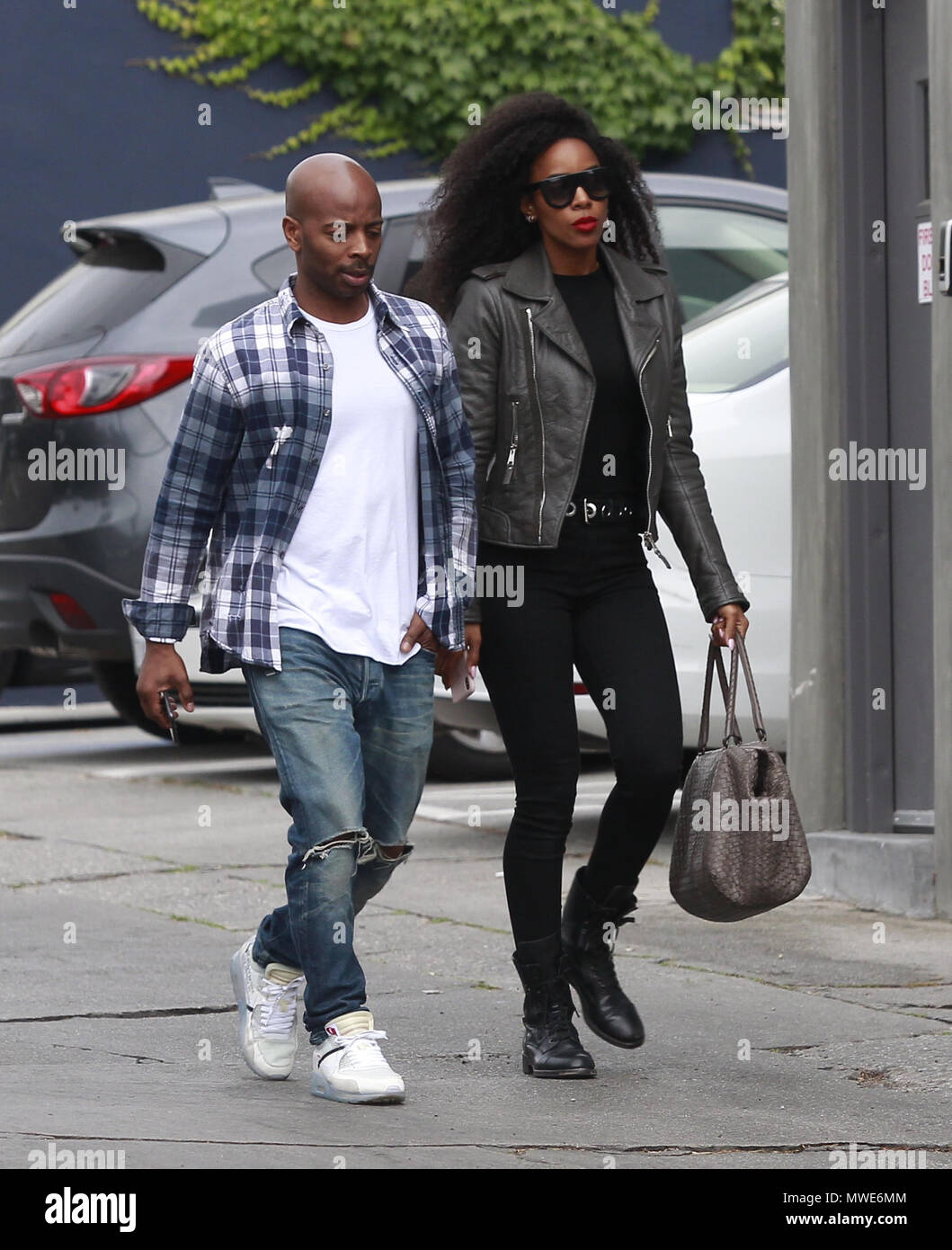 Kelly Rowland and her husband Tim Weatherspoon out and about in Beverly  Hills Featuring: Kelly Rowland,