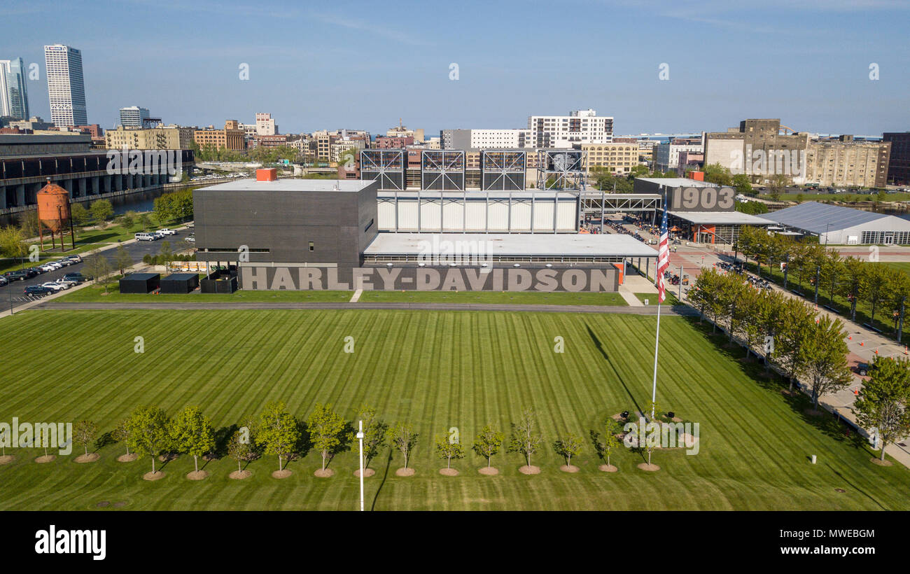 Harley-Davidson Motorcycle Museum, Milwaukee, Wisconsin, USA Stock Photo