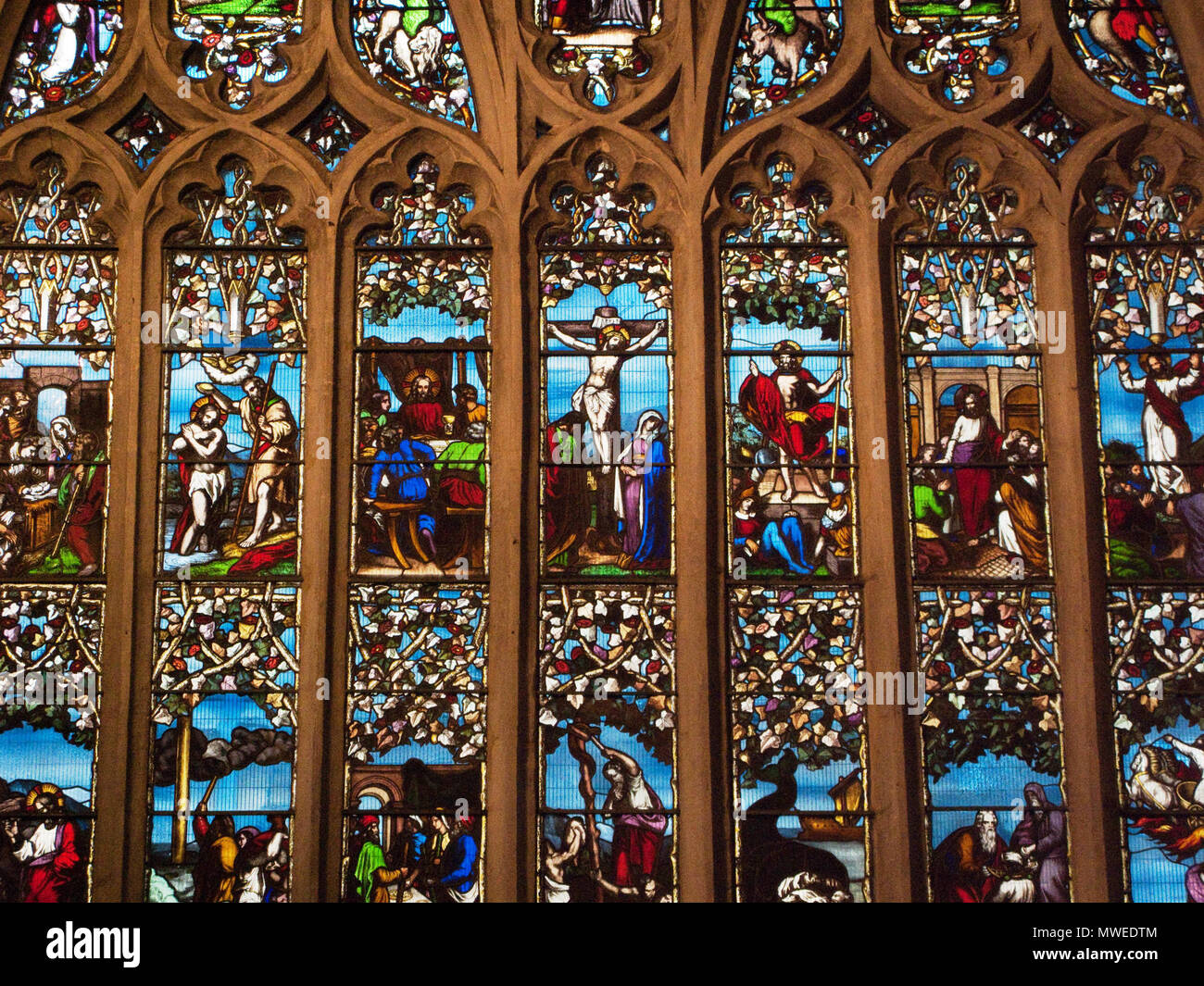 . English Part of the east window (1853) by Hedgeland at Jesus