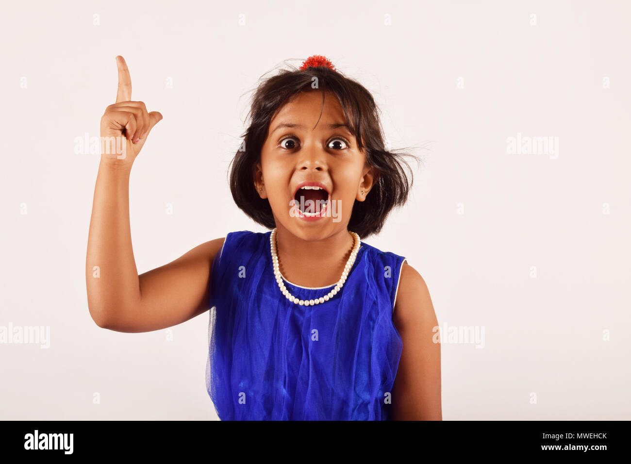 portrait little girl open mouth Little girl with open mouth and upright finger, Pune, Maharashtra Stock  Photo - Alamy