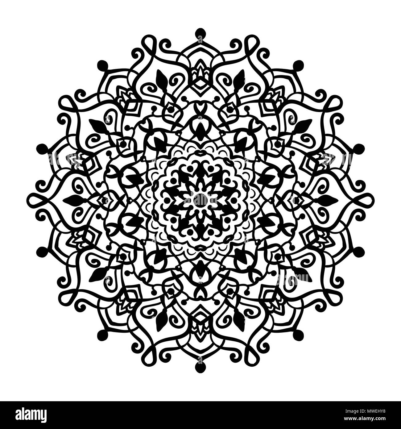 Mandala Vector Design Element Stock Vector