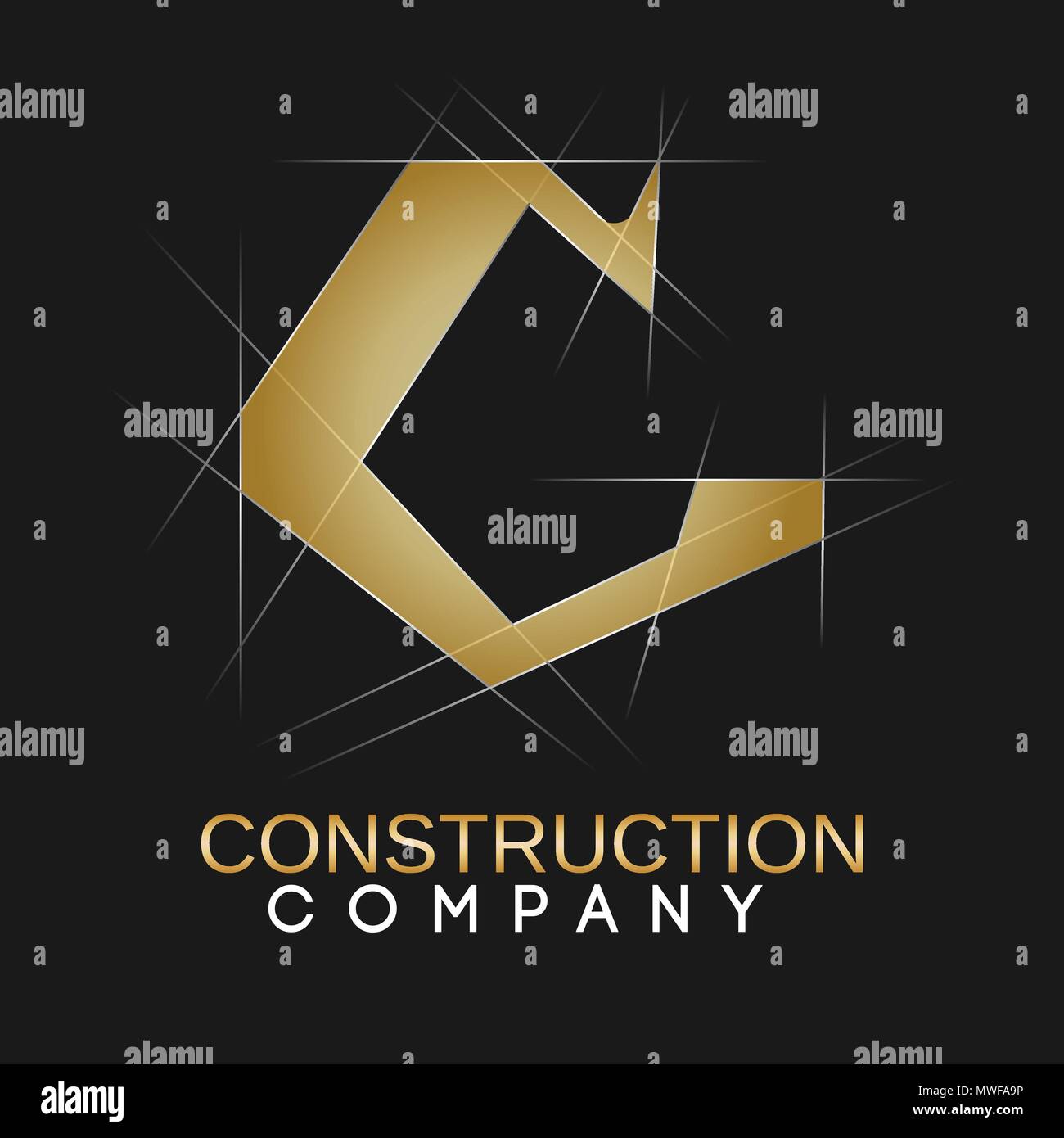 Luxury architects design studio logotype letter C Stock Vector Image & Art  - Alamy