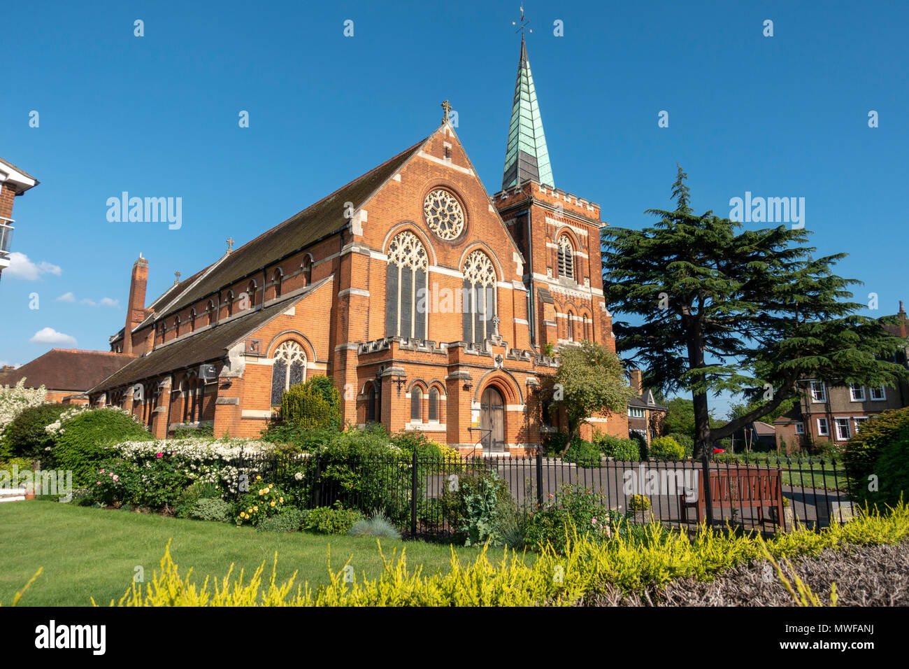 St Peters Church, part of the Parish of Staines on Laleham Road beside