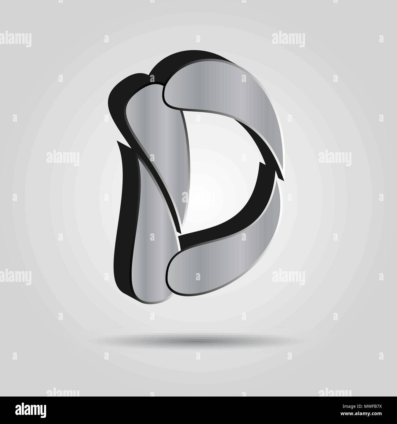 3d-logo-design-capital-letter-d-stock-vector-image-art-alamy